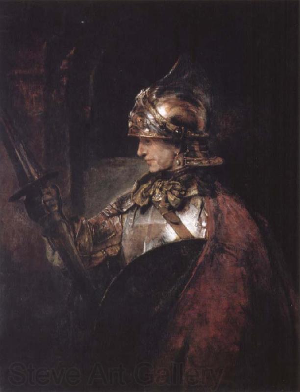 REMBRANDT Harmenszoon van Rijn A Man in Armour Norge oil painting art